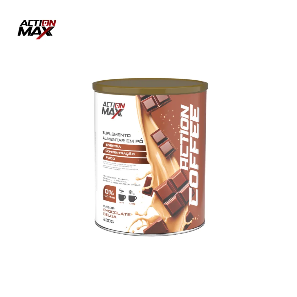 Embalagem do Action Coffee Chocolate Belga 220g