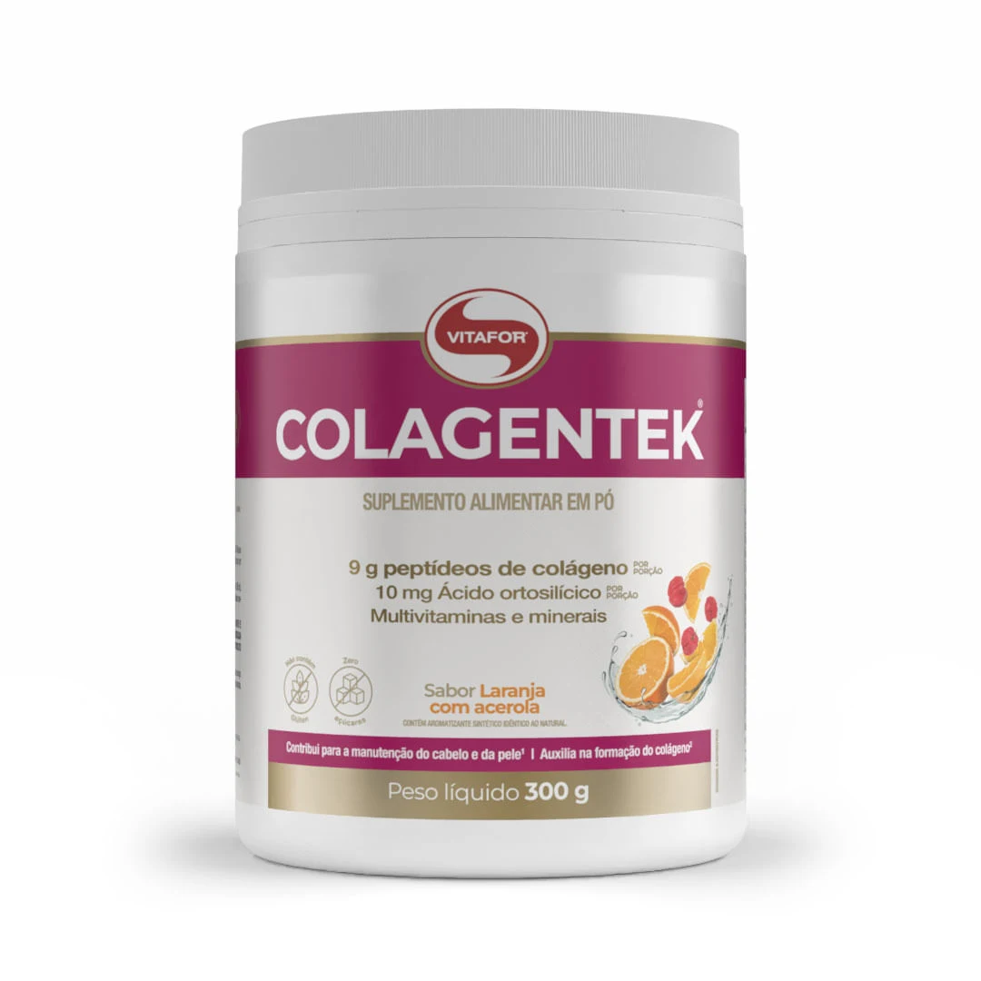 Embalagem do Colagentek Laranja com Acerola 300g
