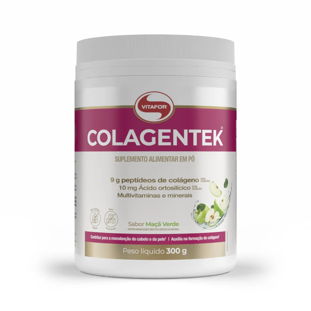 Embalagem do Colagentek Maçã Verde 300g