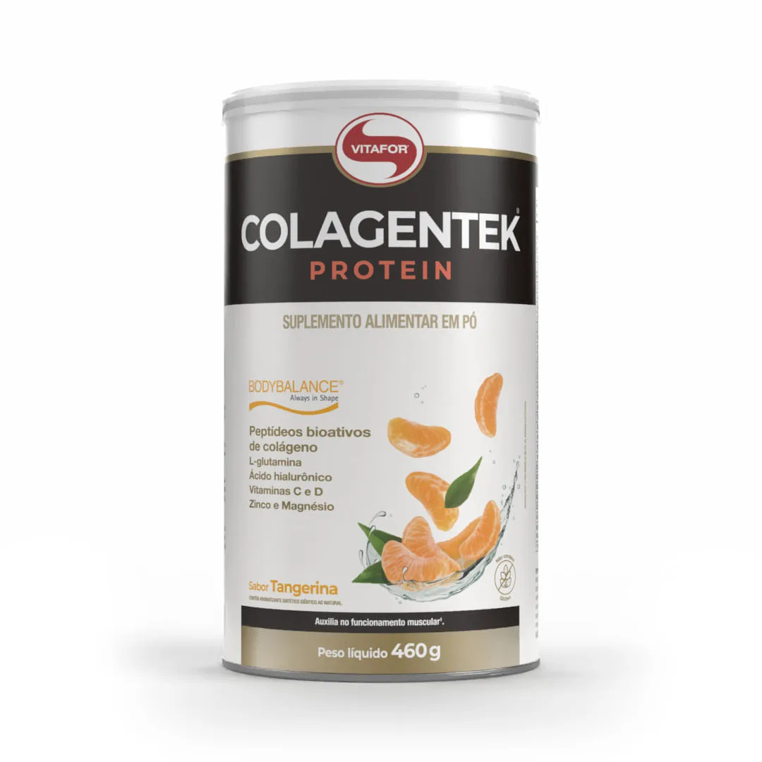 Embalagem do Colagentek Protein Tangerina 460g
