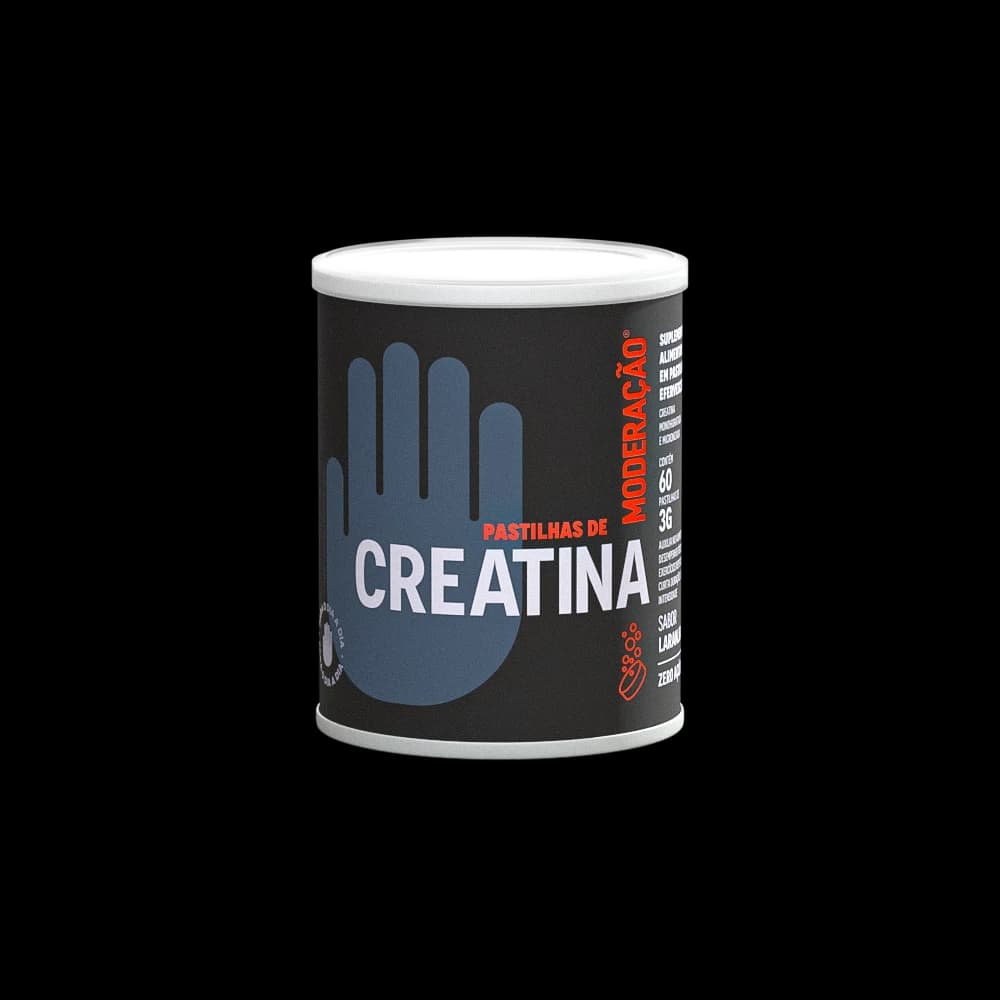 Embalagem do Creatina em Pastilhas Laranja