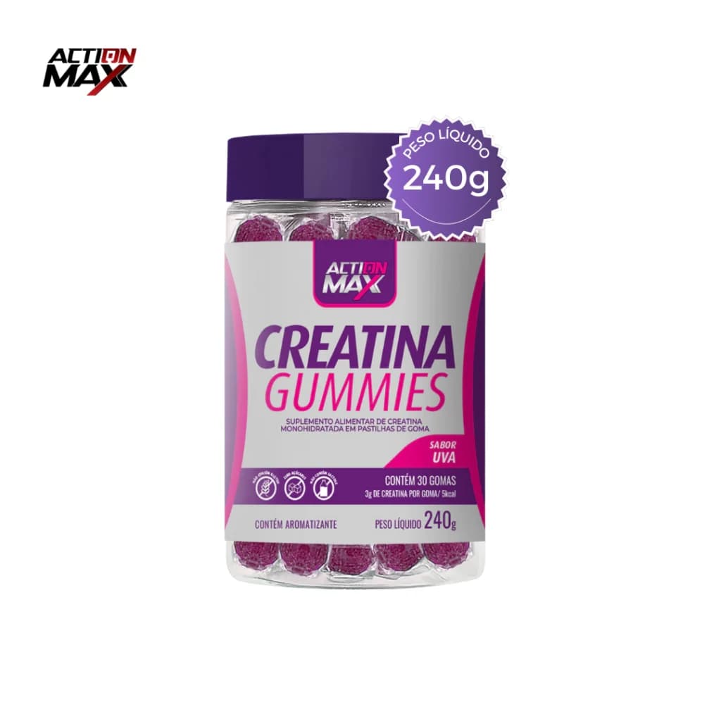 Embalagem do Creatina Gummies Uva 240g