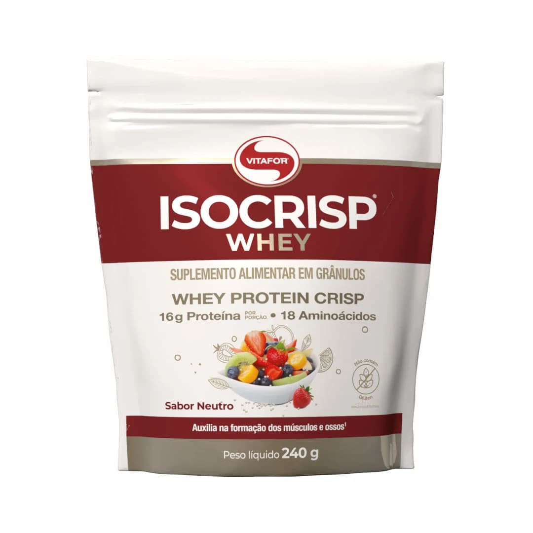 Embalagem do Isocrisp Whey Neutro 240g