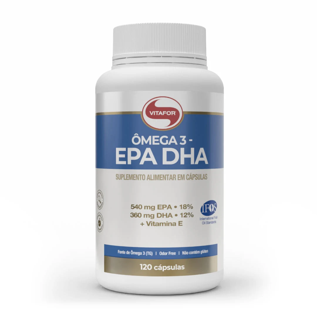 Embalagem do Ômega 3 Vitafor 120 caps