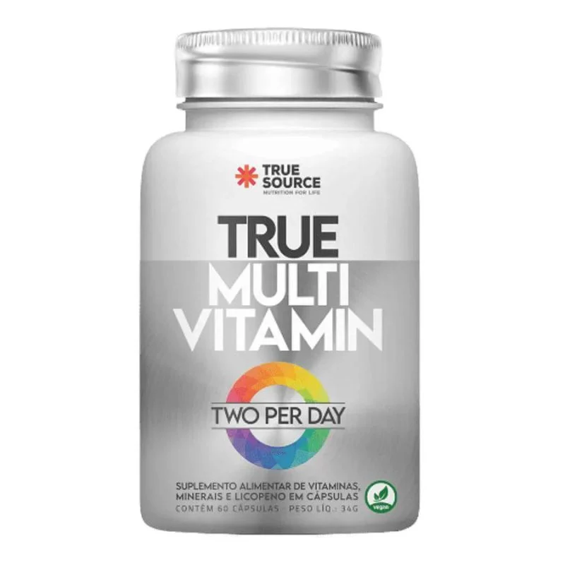 Embalagem do True Multivitamin Two Per Day 60 Cápsulas