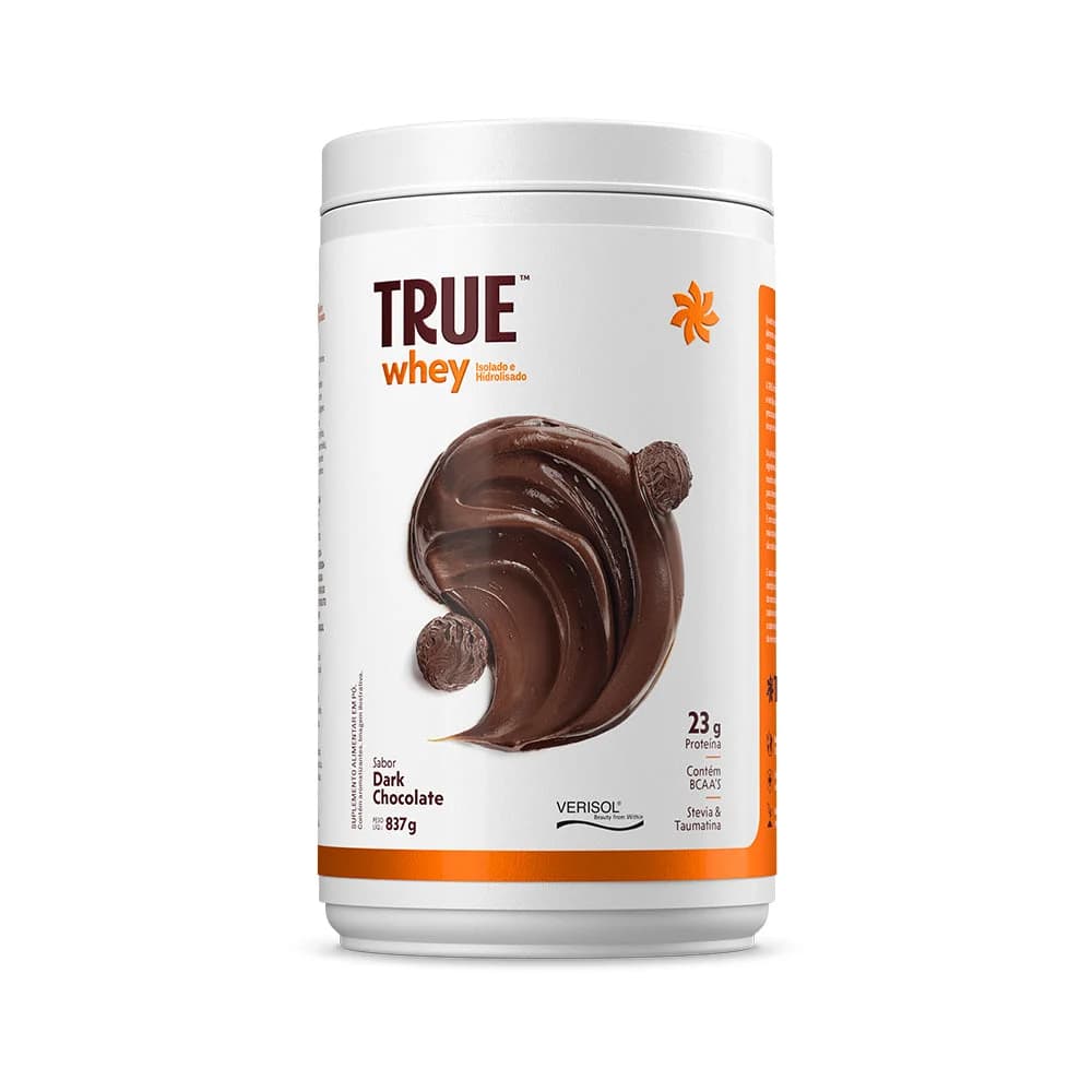 Embalagem do True Whey Dark Chocolate 837g