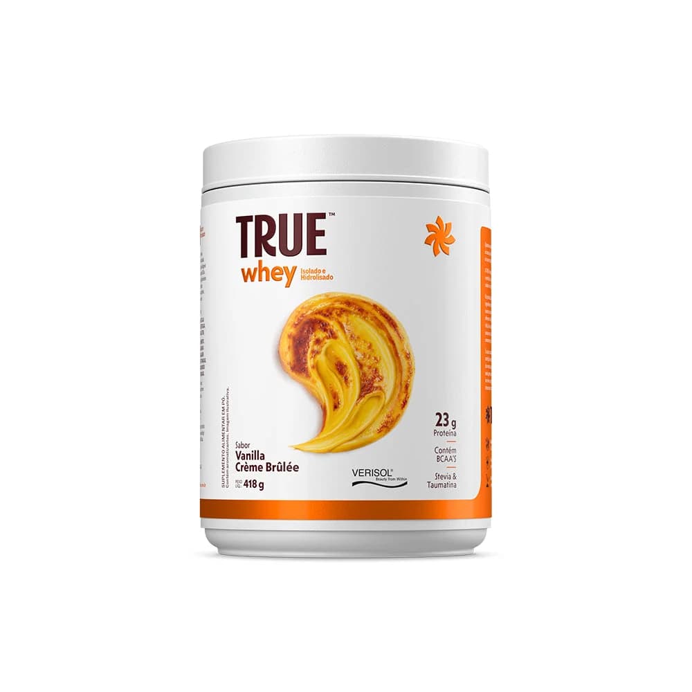 Embalagem do True Whey Vanilla Crème Brûlée 418g