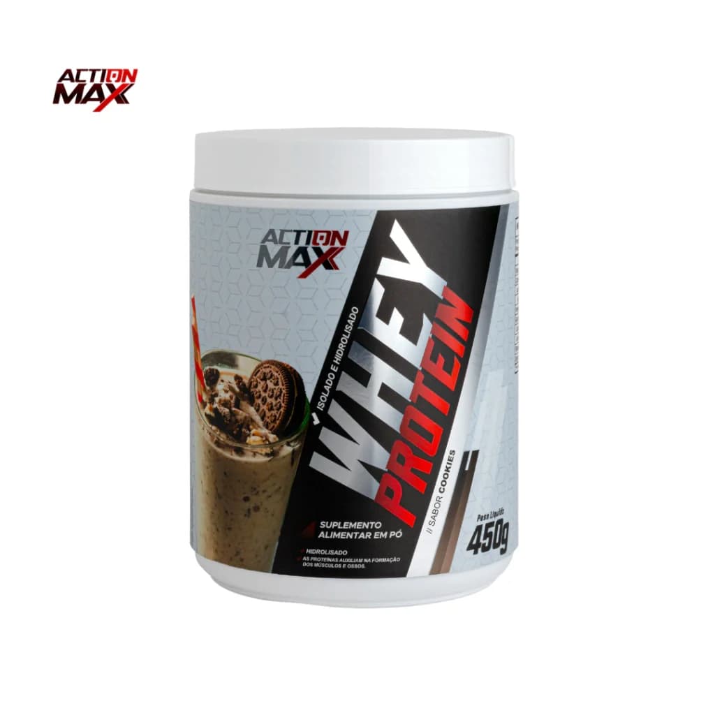 Embalagem do Whey Action Max Cookies 450g